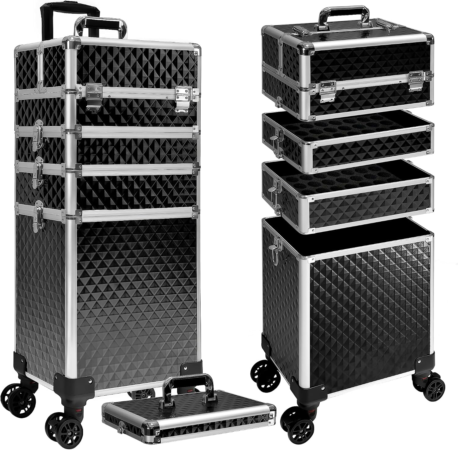 Makeup - Rolling Makeup Train Case, Cosmetic Trolley