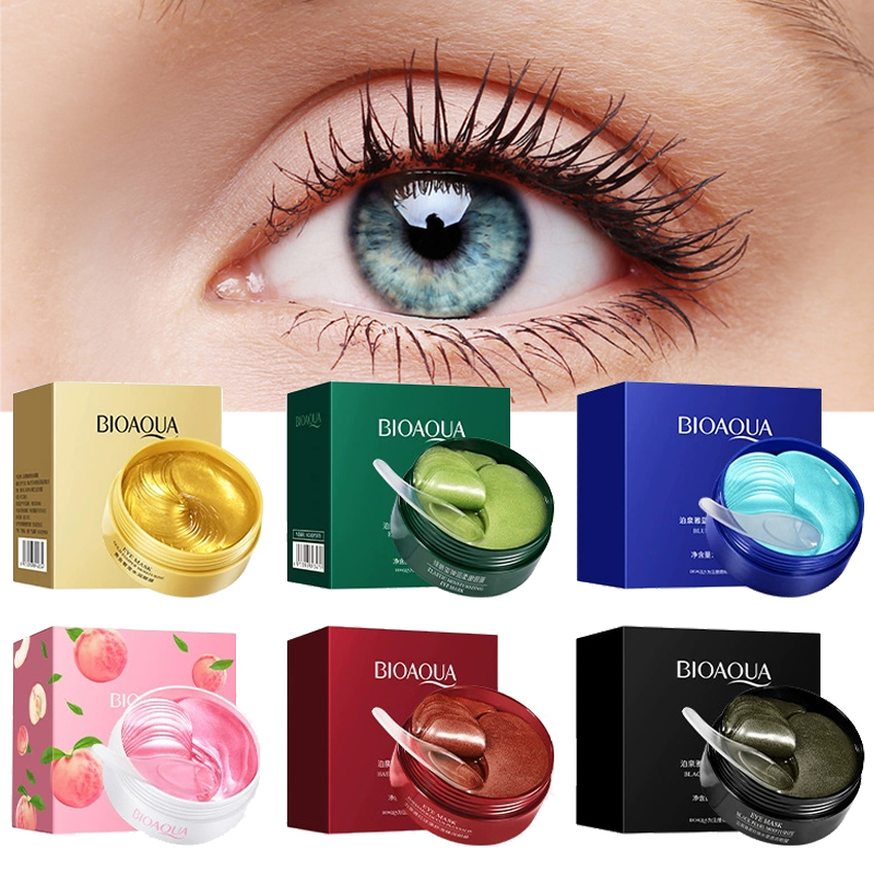 Collagen Under Eye Patches - 60pcs BIOAQUA Crystal Collagen Eye Patches