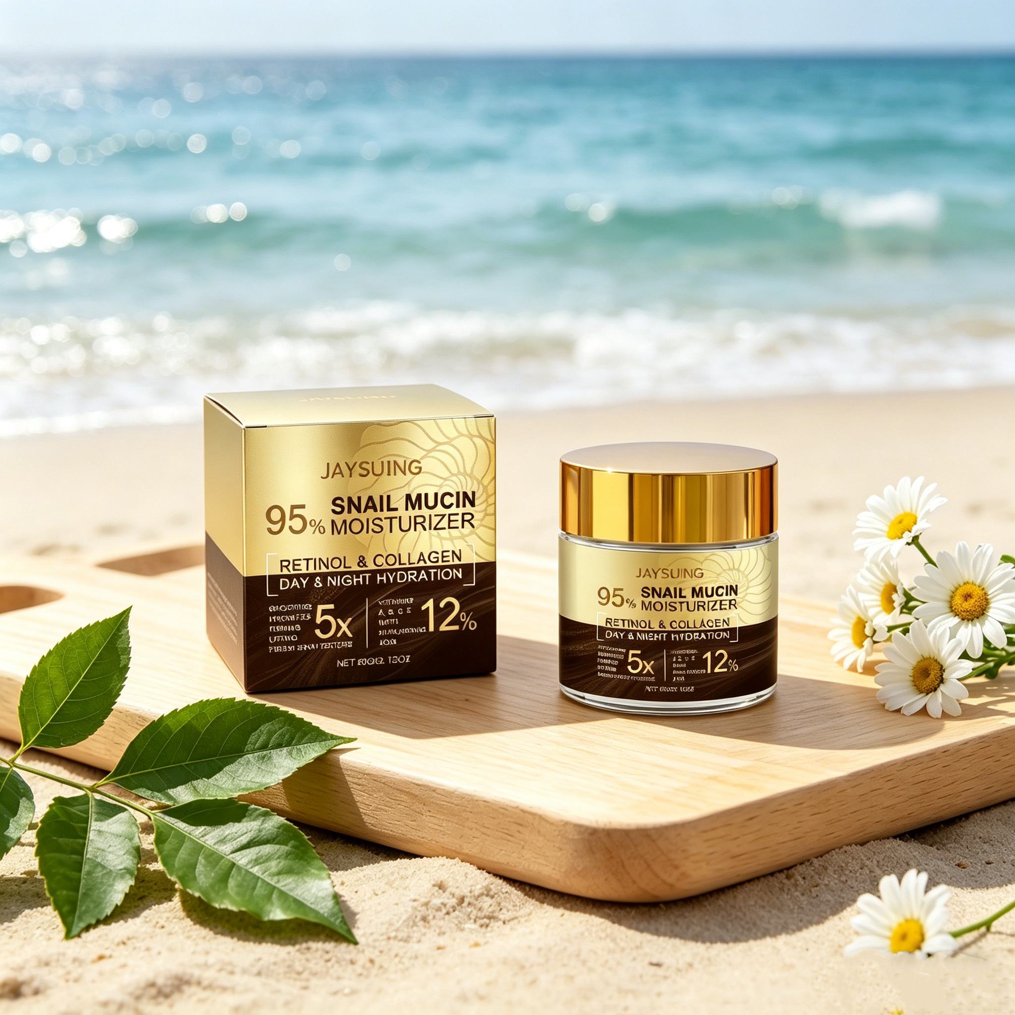 Retinol Anti Wrinkle Cream - 95% Snail Mucin Moisturizer Collagen Rejuvenating
