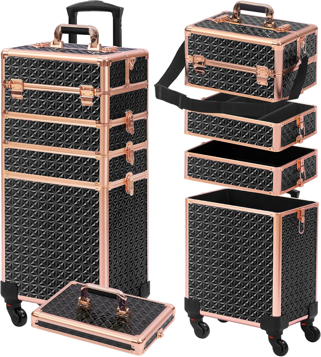 Makeup - Rolling Makeup Case Makeup Train Case