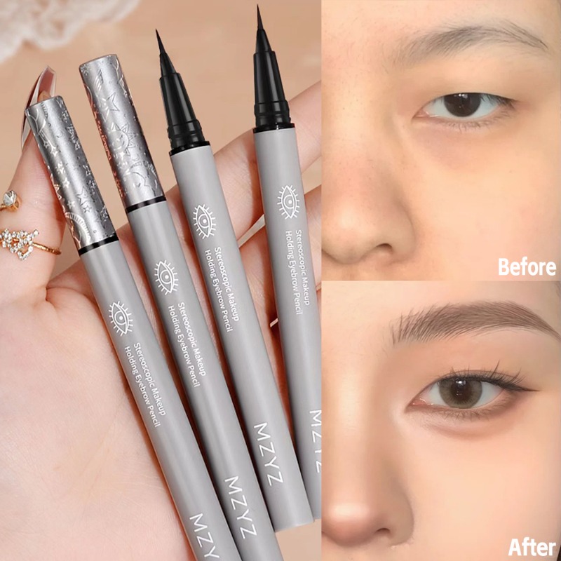 Waterproof Liquid Eyeliner Pen - Ultra-fine Eyebrow Pencil Outline Shadow Lying