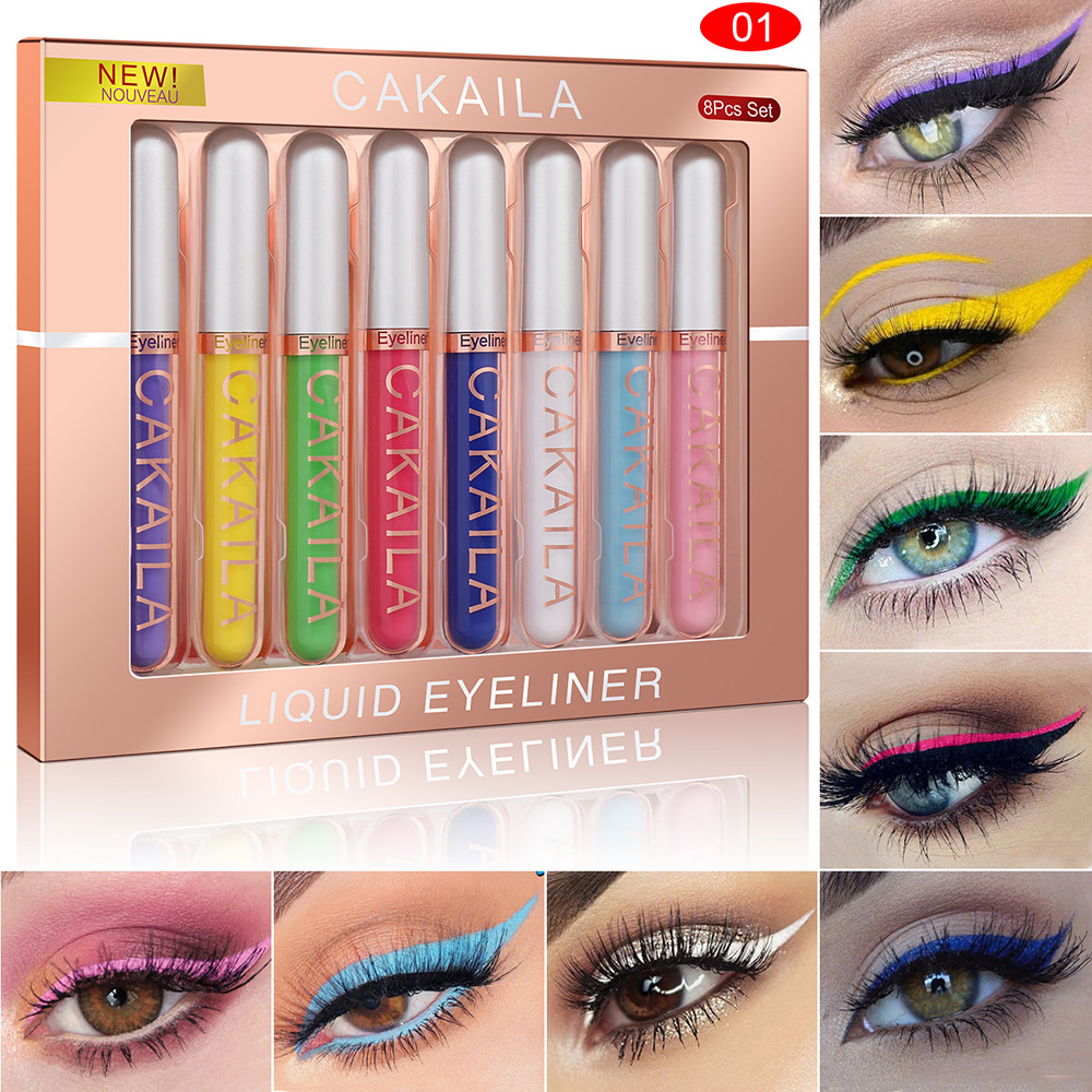 8-Color Set Waterproof Eyeline - Waterproof Liquid Eyeliner Pen ulasan dan harga