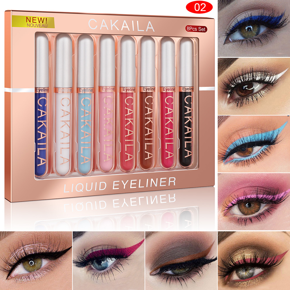 8-Color Set Waterproof Eyeline - Waterproof Liquid Eyeliner Pen ulasan dan harga