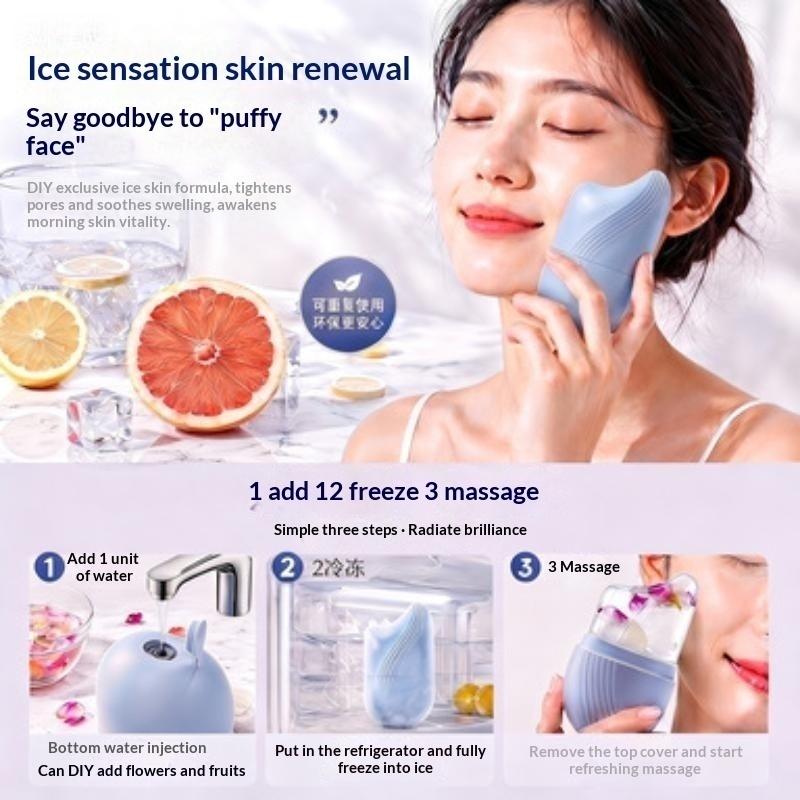 Reusable Silicone Ice Face Rol - Face Ice Roller Puffiness ulasan dan harga