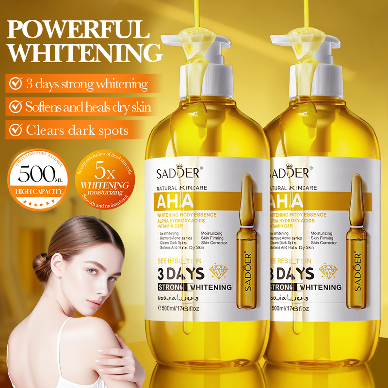 SADOER AHA Whitening Body Esse - Hyaluronic Acid Facial Serum ulasan dan harga