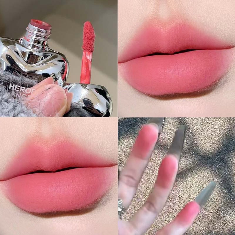 Peach Heart Silky Matte Lipsti - Matte Velvet Lip Tint Long Lasting ulasan dan harga