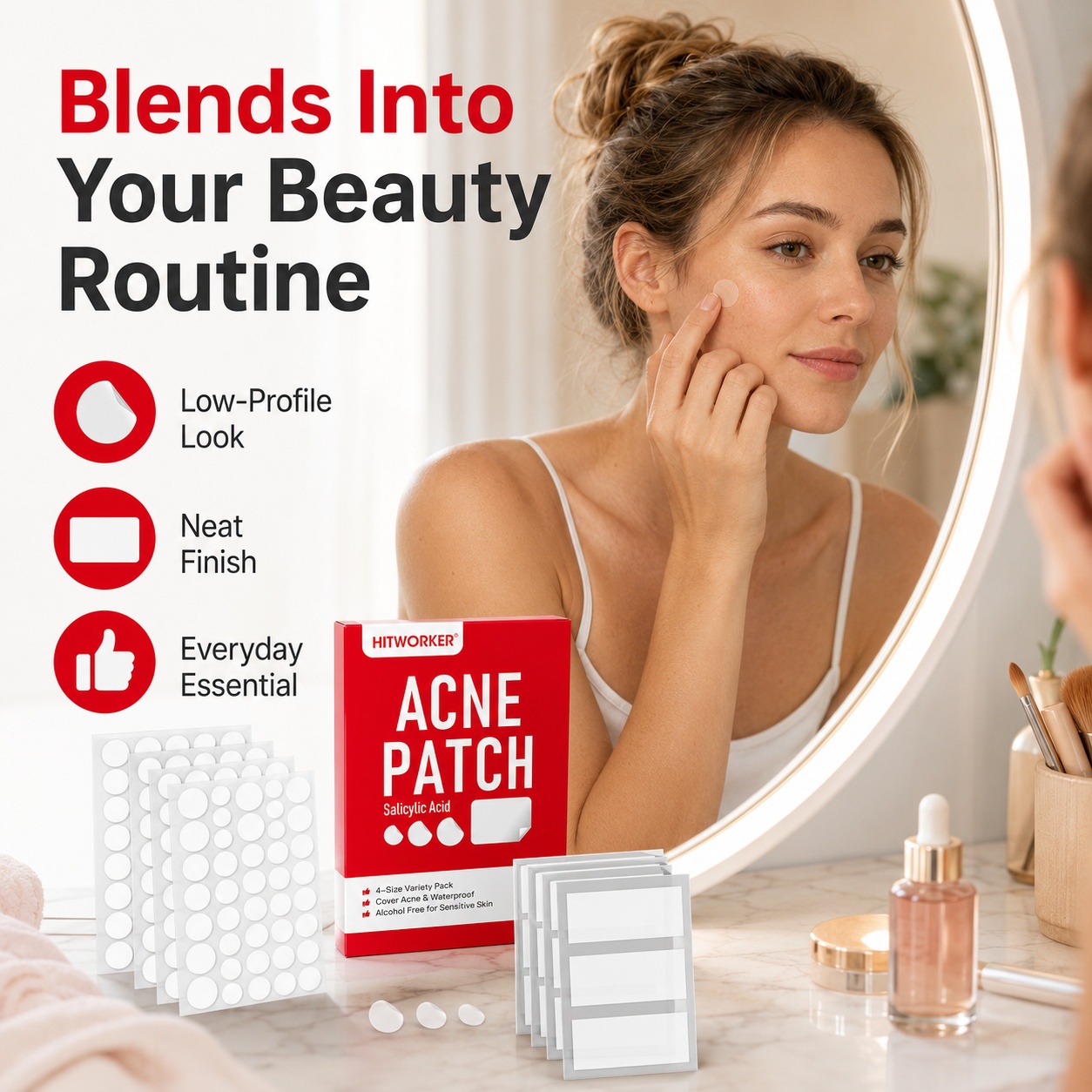 Hydrocolloid Acne Patches, 510 - Hydrocolloid Pimple Patch ulasan dan harga