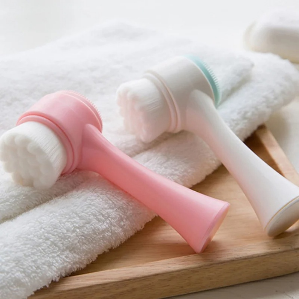 3D Double‑Sided Silicone Facia - Silicone Face Scrubber Electric ulasan dan harga