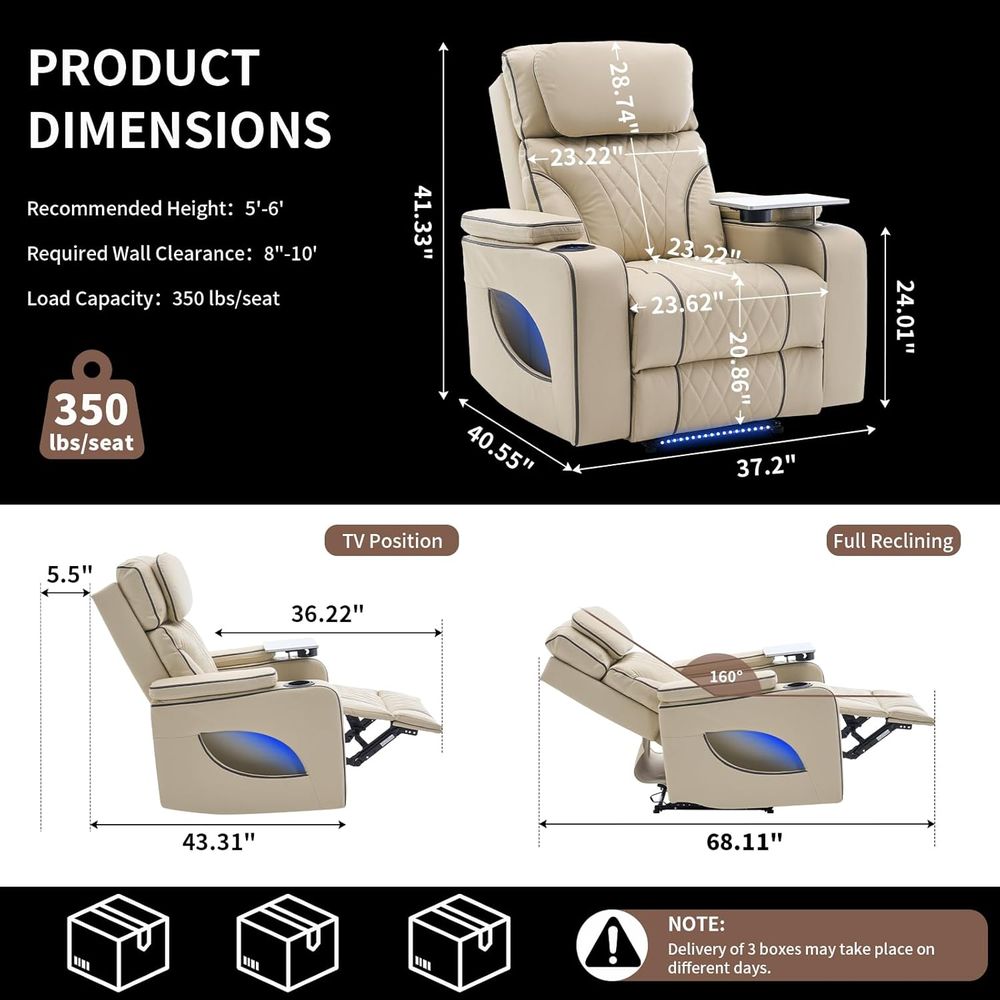 Luxury Recliner with Heating,  - Massage ulasan dan harga