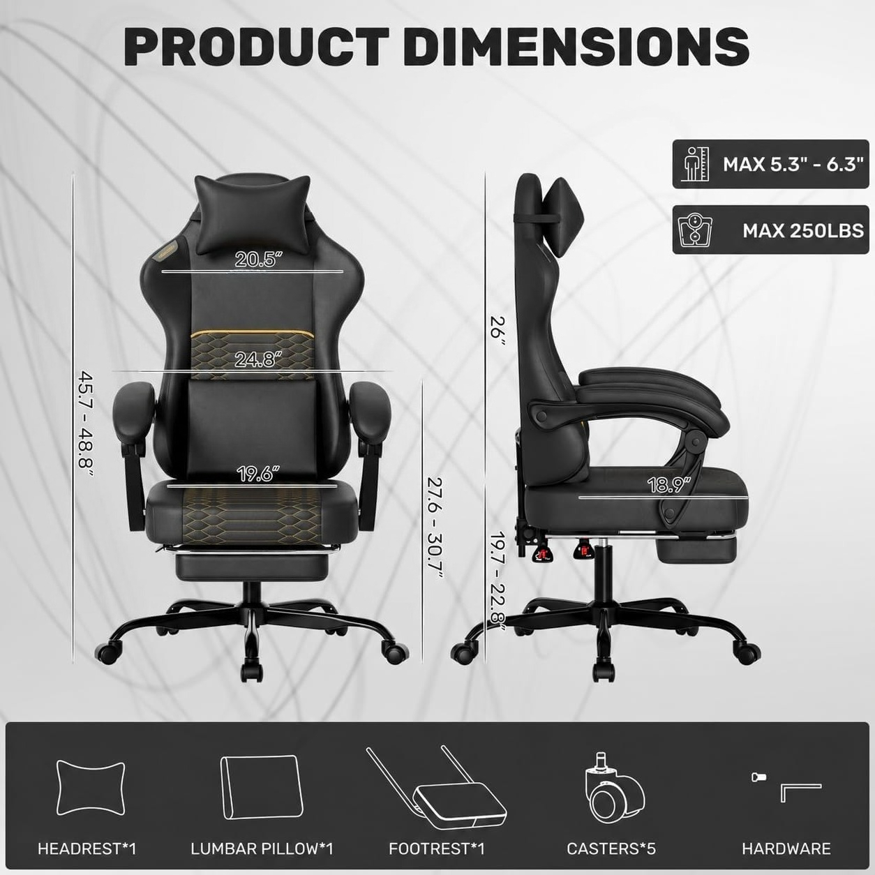 Gaming Chair PU Leather High B - Massage ulasan dan harga