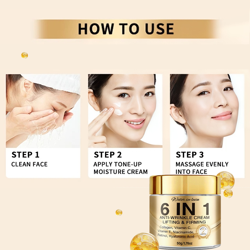 6-In-1 Anti-Wrinkle Cream. Lif - Retinol Anti Wrinkle Cream ulasan dan harga