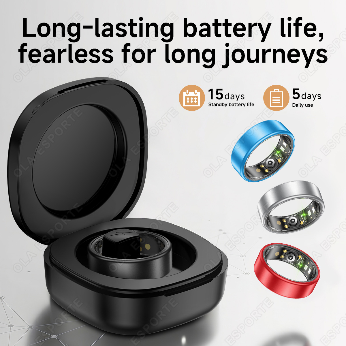 New Smart Ring with Case Heart - Health Monitors ulasan dan harga