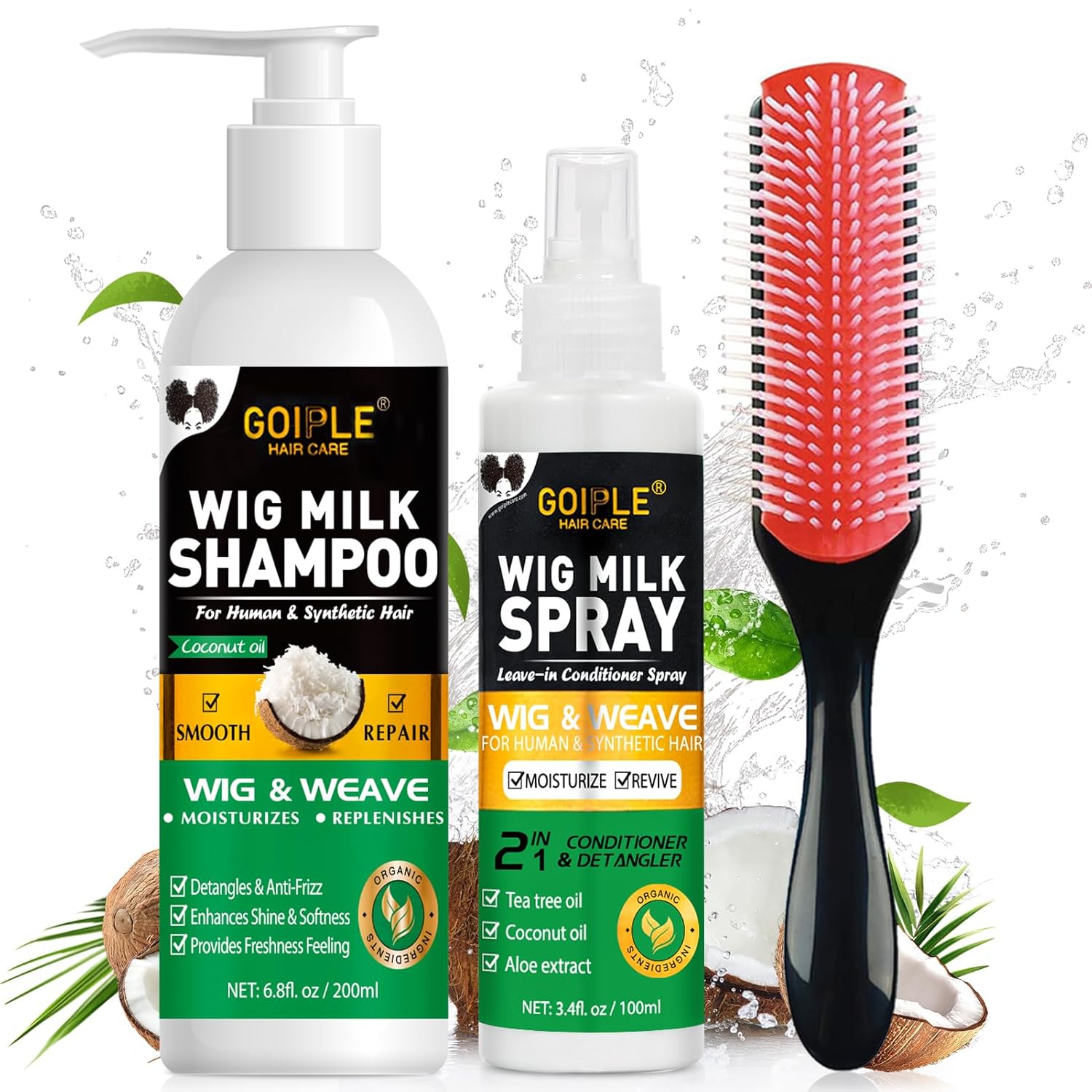 GOIPLE 3 in 1 Wig Care Kit wit - Hair Care ulasan dan harga