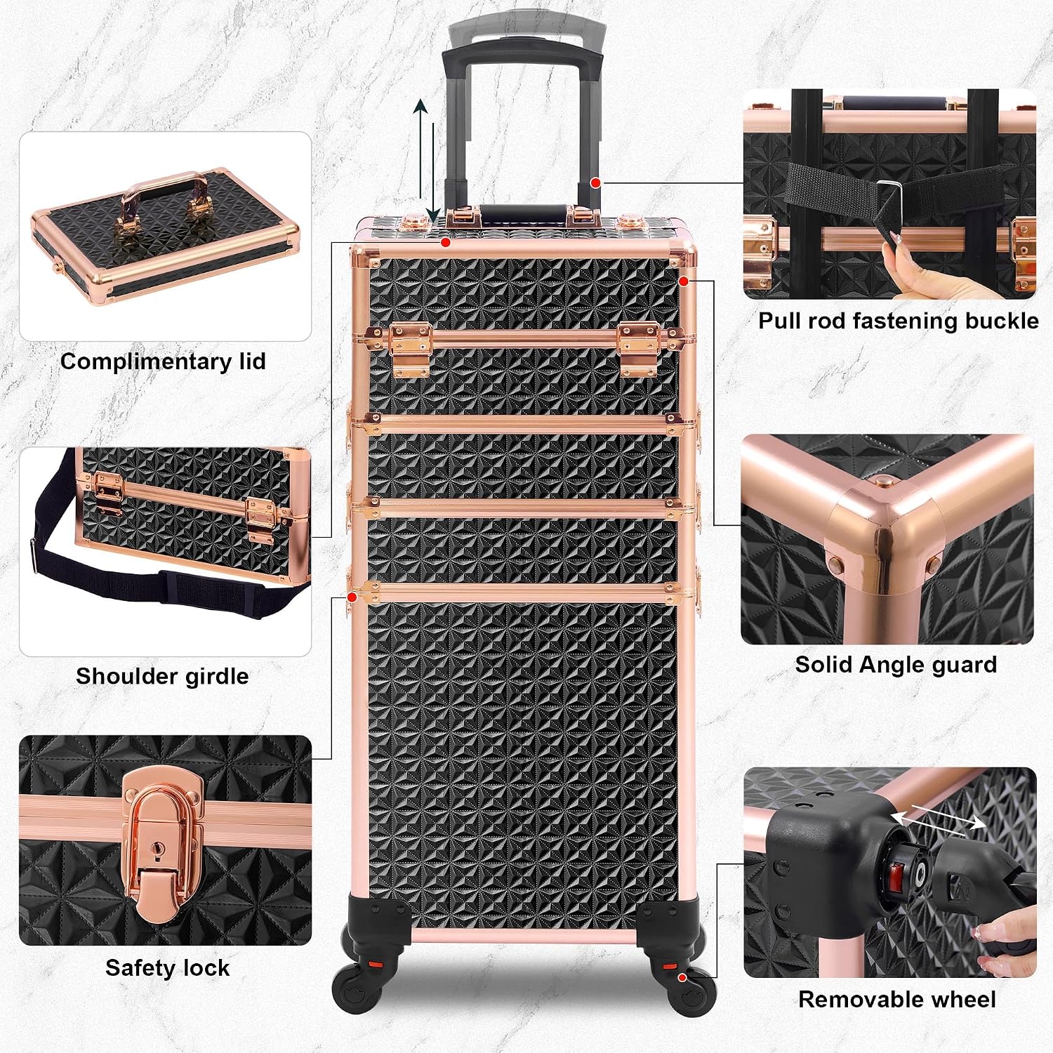 Black‑Gold 5‑in‑1 Rolling Make - Makeup ulasan dan harga