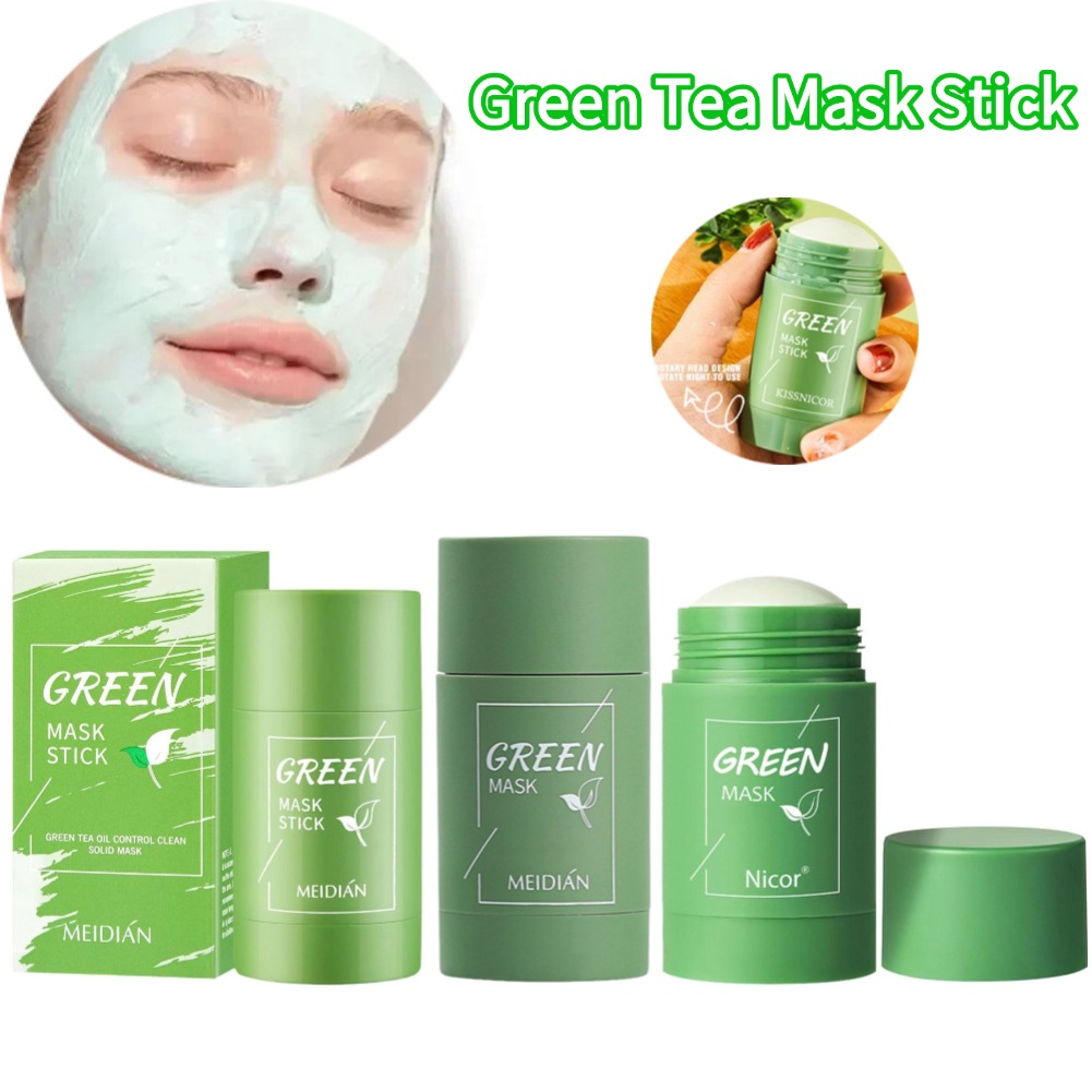 Green Tea Mask Stick Purifying - Green Tea Cleansing Clay Mask ulasan dan harga