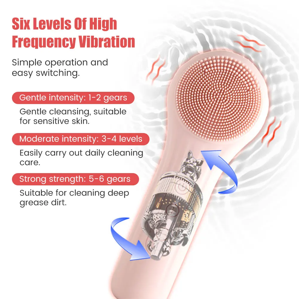 Sonic Silicone Facial Brush Cl - Silicone Face Scrubber Electric ulasan dan harga