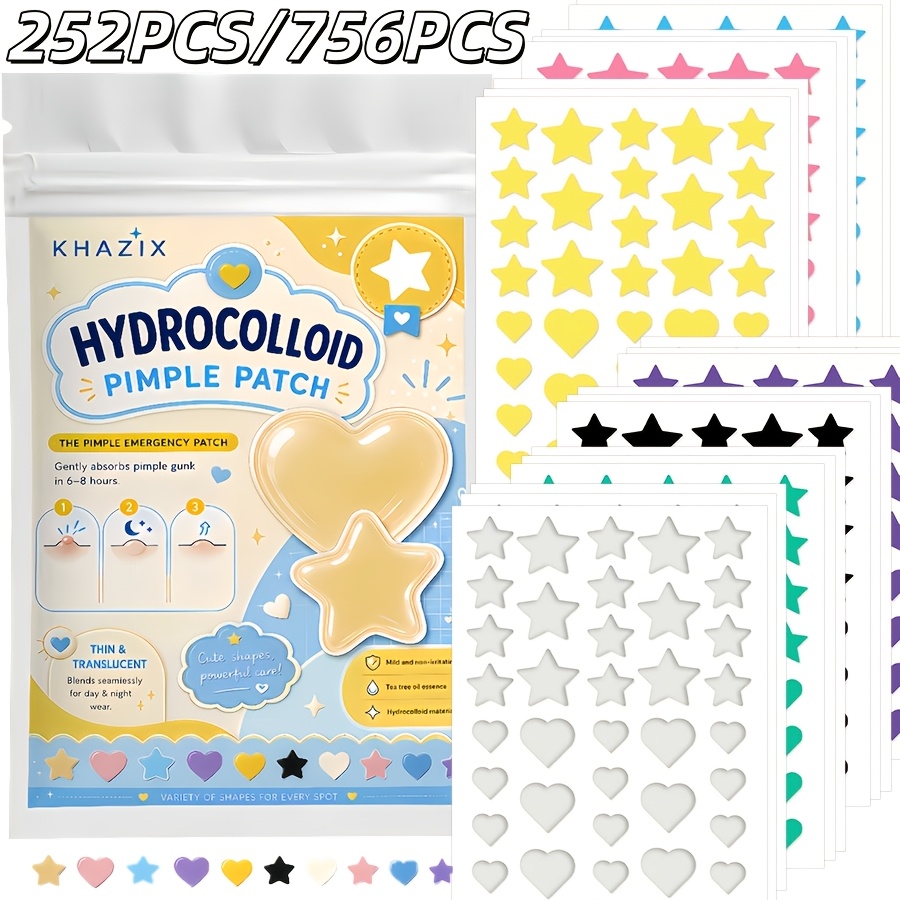 7 colors, 252 PCS/756 PCS. Sta - Hydrocolloid Pimple Patch ulasan dan harga