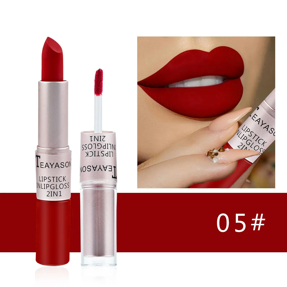1PC Pink Lipstick Sexy Lip Glo - Matte Velvet Lip Tint Long Lasting ulasan dan harga