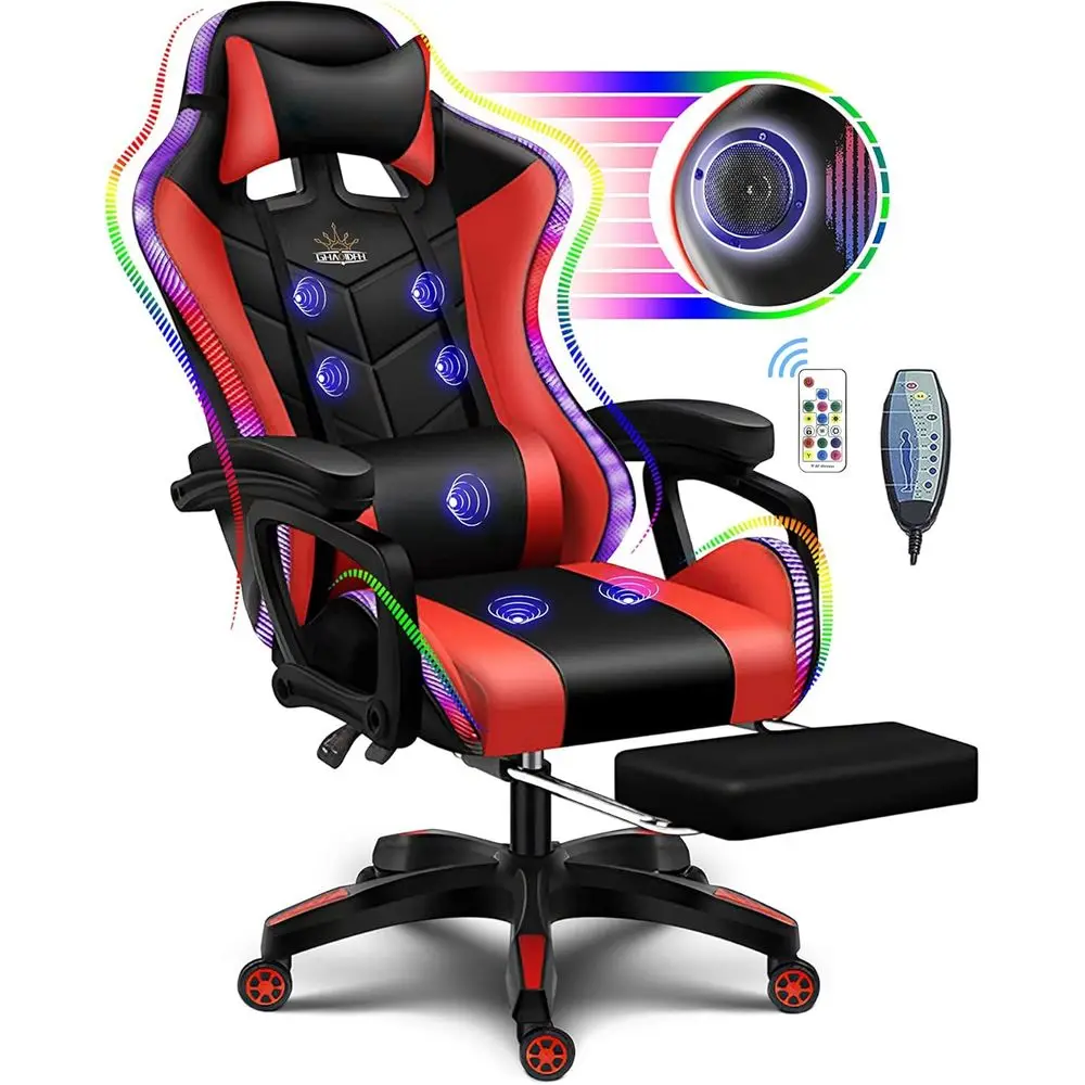 Ergonomic High-Back Gaming Cha - Massage ulasan dan harga