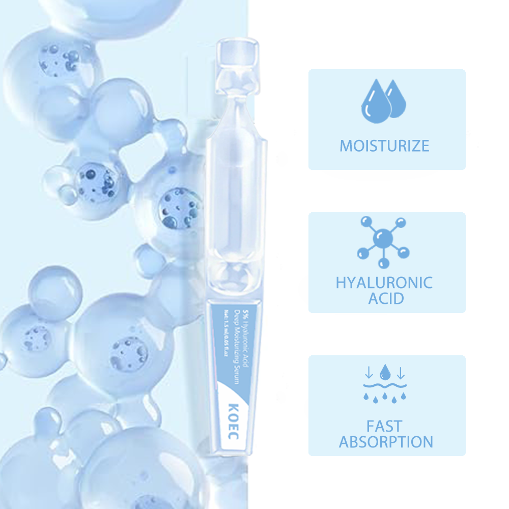 30PCs KOEC 5% Hyaluronic Acid  - Hyaluronic Acid Facial Serum ulasan dan harga