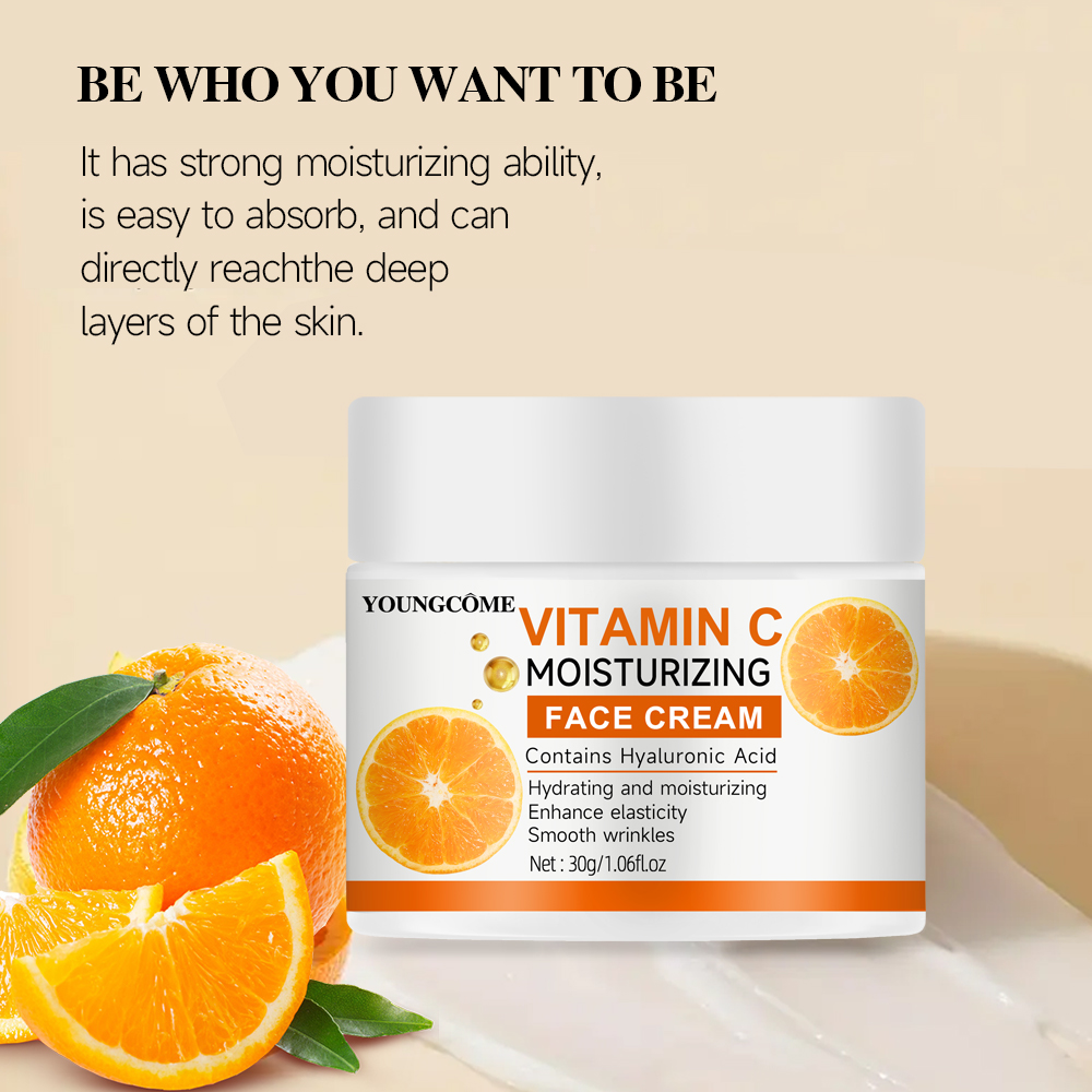 Vitamin C Moisturising Cream R - Hyaluronic Acid Facial Serum ulasan dan harga