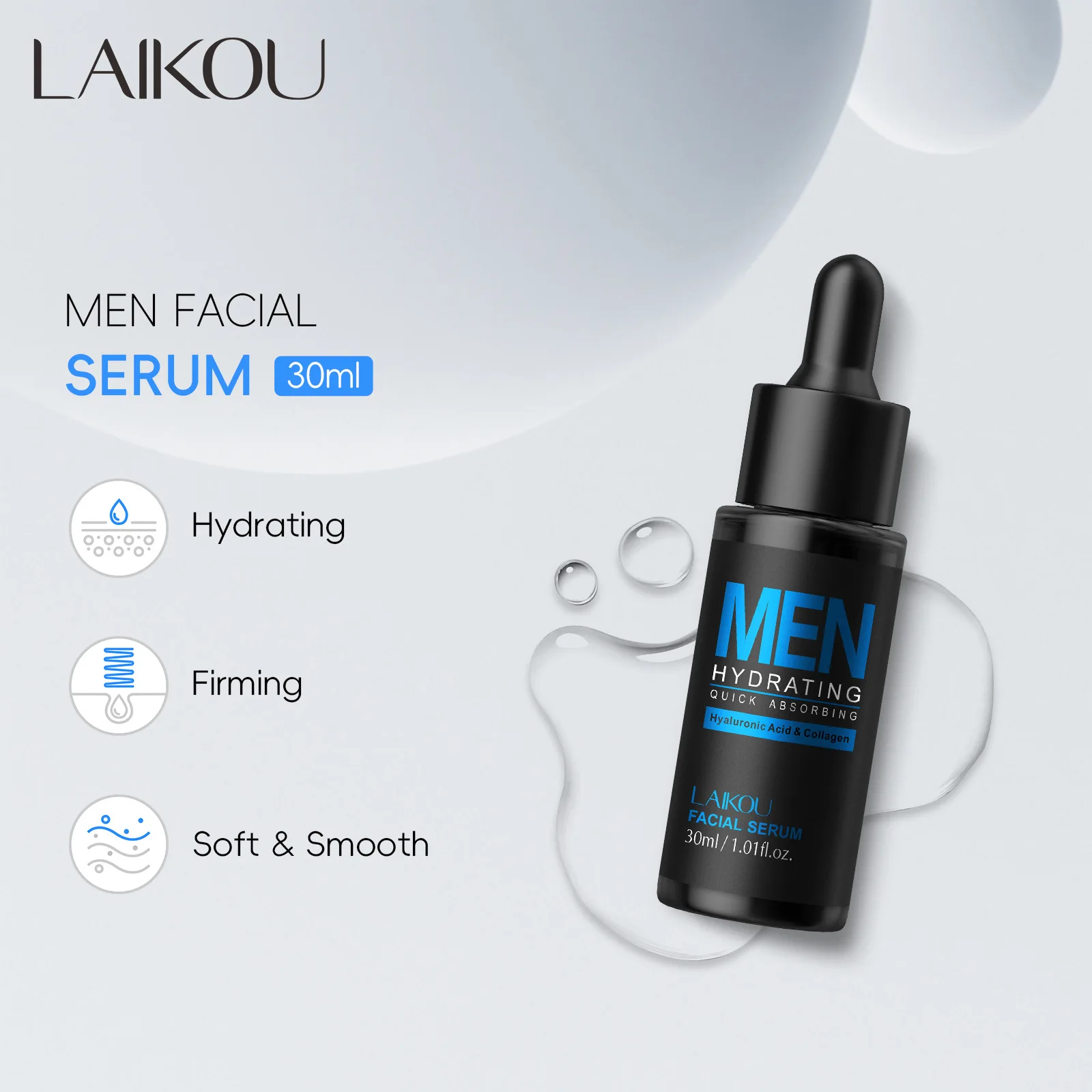 Mens 30ml Facial Serum Hydrati - Hyaluronic Acid Facial Serum ulasan dan harga