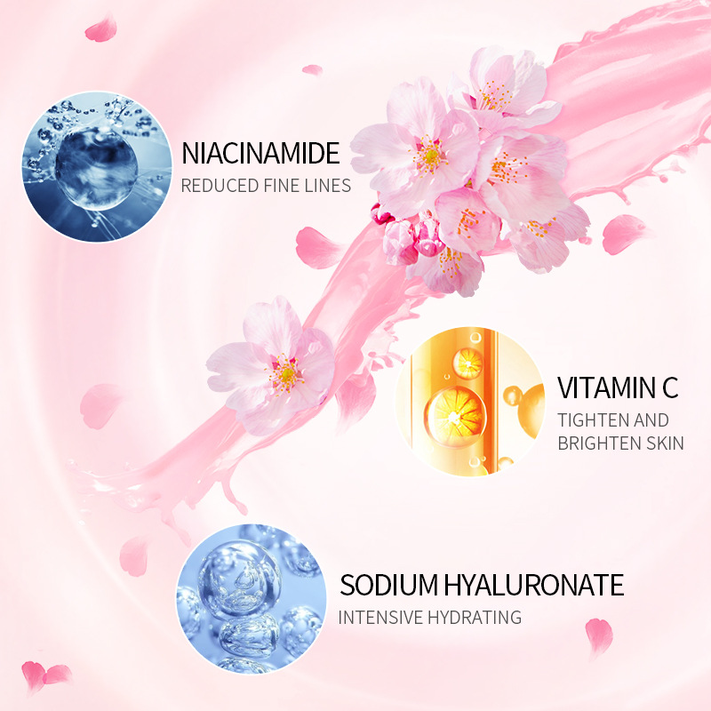 LAIKOU Sakura Serum And Collag - Niacinamide Pore Shrinking Essence ulasan dan harga
