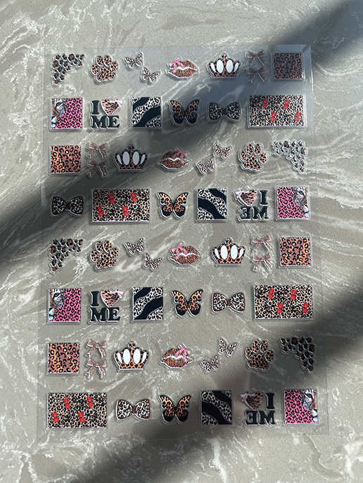 Mini Pvc Kawaii Pattern Poster - Nail Art ulasan dan harga