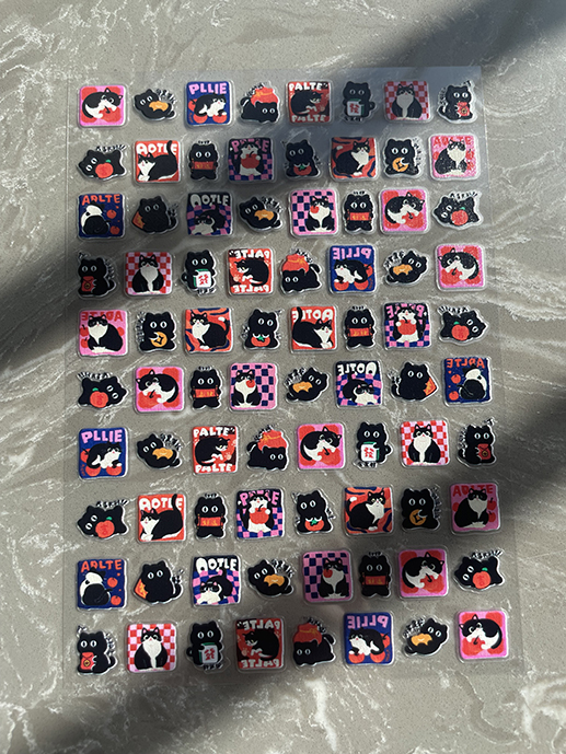 Mini Pvc Kawaii Pattern Poster - Nail Art ulasan dan harga