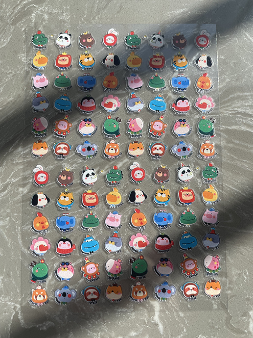 Mini Pvc Kawaii Pattern Poster - Nail Art ulasan dan harga
