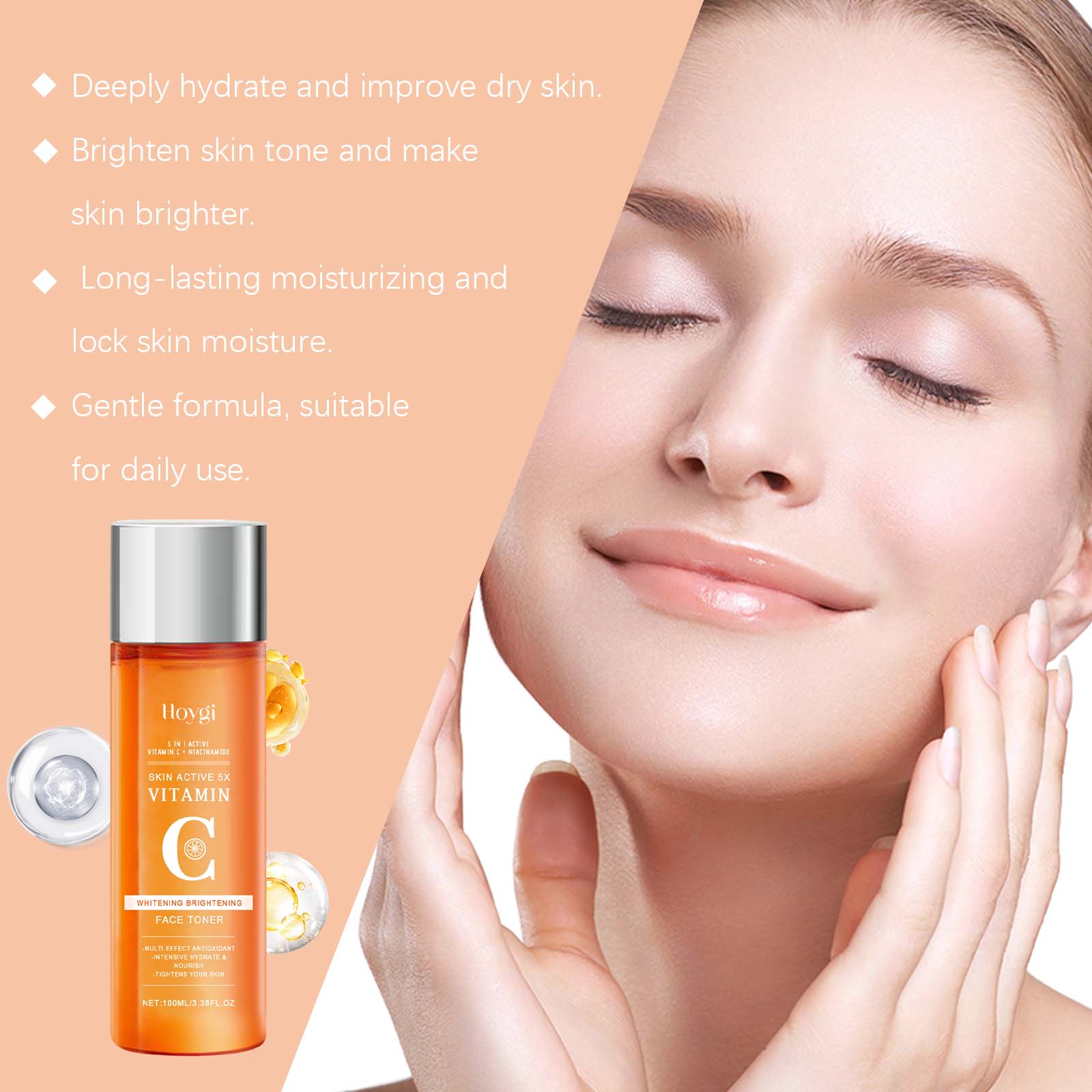 Vitamin C Hydrating Toner Mois - Niacinamide Pore Shrinking Essence ulasan dan harga