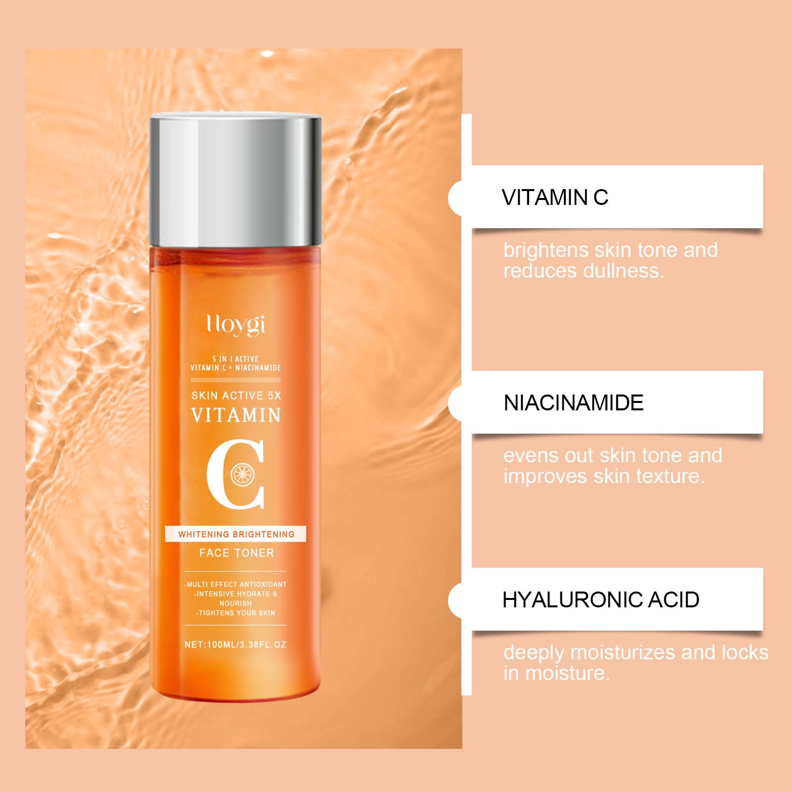 Vitamin C Hydrating Toner Mois - Niacinamide Pore Shrinking Essence ulasan dan harga