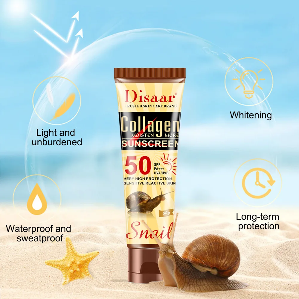 Disaar Bone Collagen Sunscreen - Spf 50 Waterproof Sunscreen ulasan dan harga