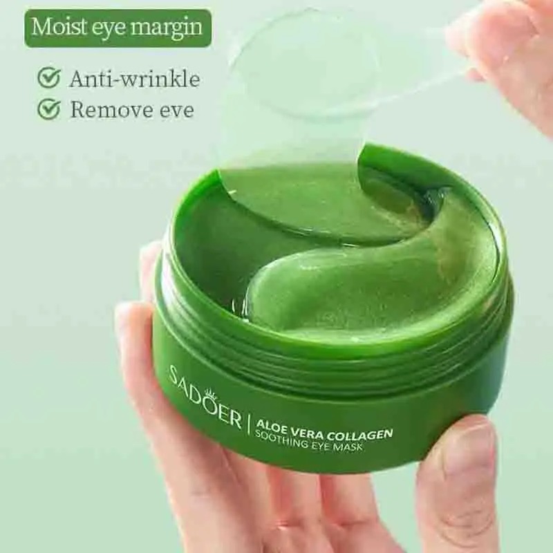 60pcs Aloe Vera Collagen Eye M - Collagen Under Eye Patches ulasan dan harga