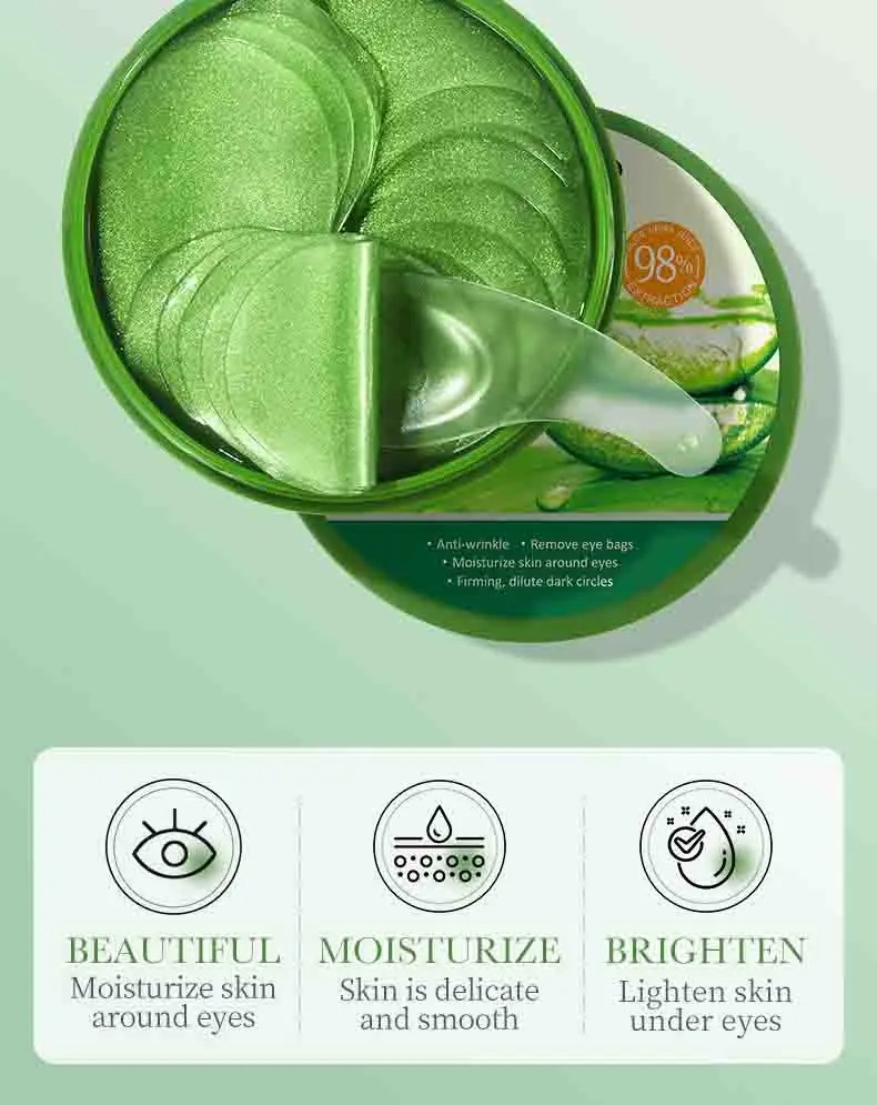 60pcs Aloe Vera Collagen Eye M - Collagen Under Eye Patches ulasan dan harga
