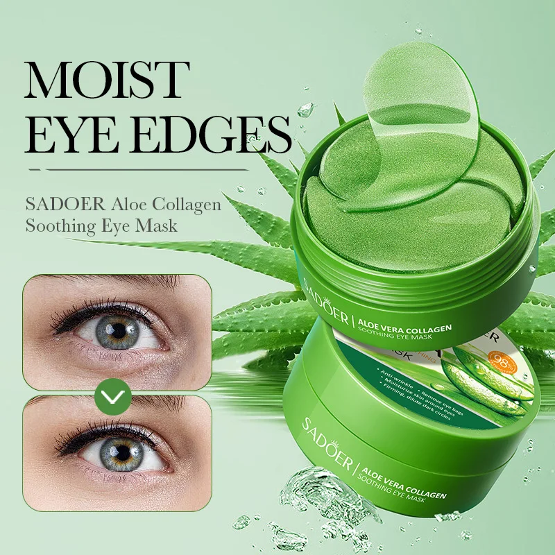 SAODER 60Pcs Aloe Vera Collage - Collagen Under Eye Patches ulasan dan harga