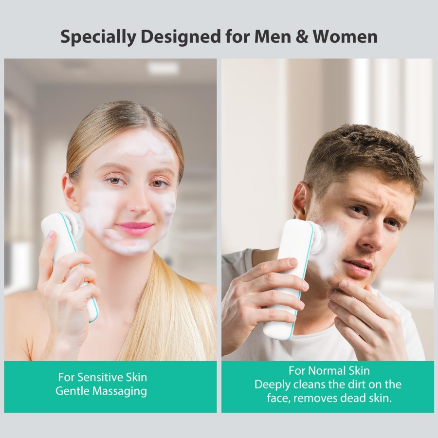 Facial Cleansing Brush,  Face  - Silicone Face Scrubber Electric ulasan dan harga