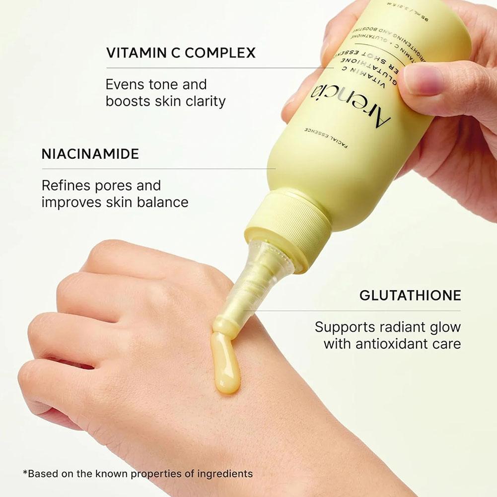 Arencia Glutathione Hydrating  - Niacinamide Pore Shrinking Essence ulasan dan harga