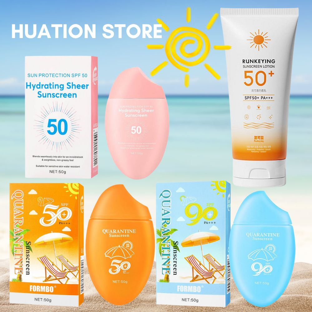 50g Facial Sunscreen SPF50+ So - Spf 50 Waterproof Sunscreen ulasan dan harga