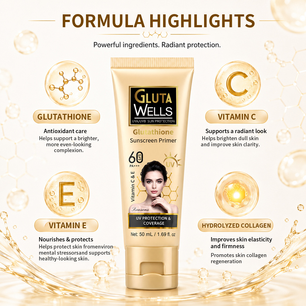 Whitening Sunscreen Face Care  - Spf 50 Waterproof Sunscreen ulasan dan harga