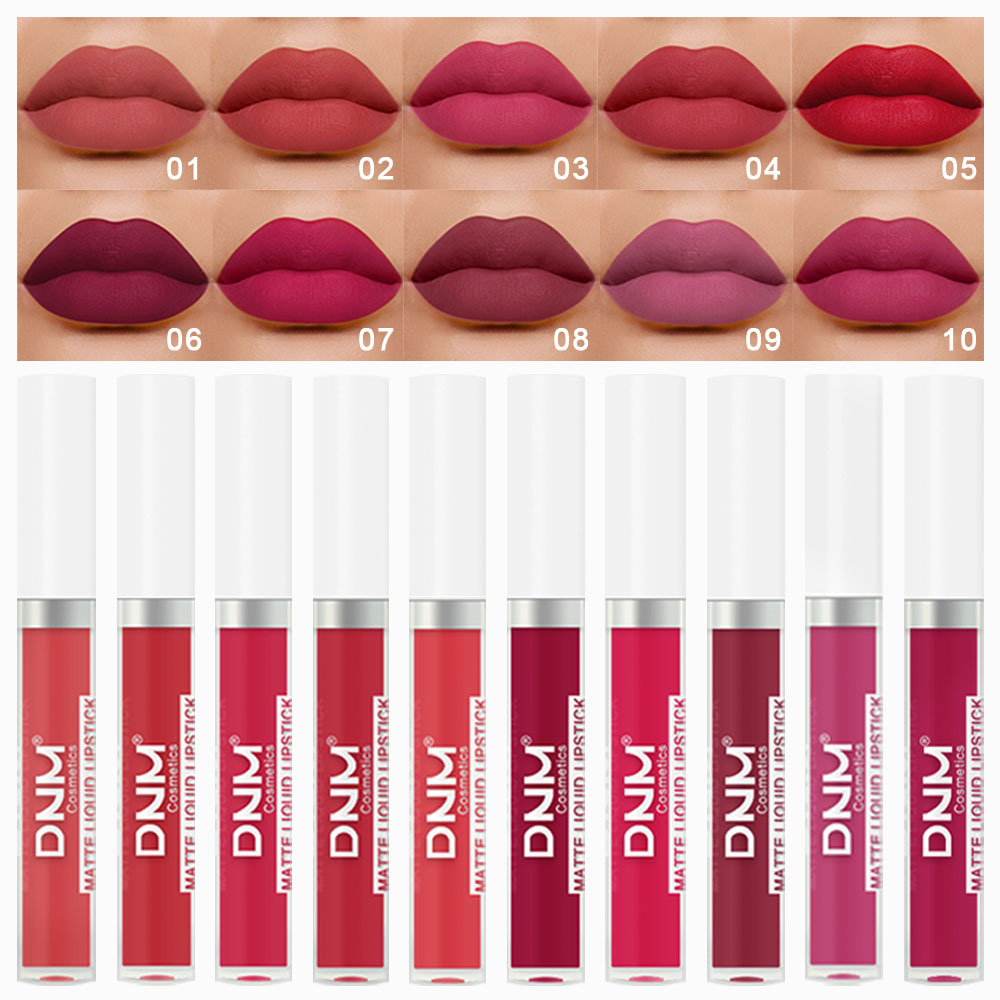 DNM 18 Colors Matte Velvet Lip - Matte Velvet Lip Tint Long Lasting ulasan dan harga