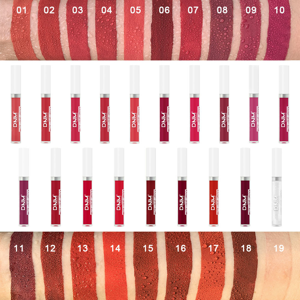 DNM 18 Colors Matte Velvet Lip - Matte Velvet Lip Tint Long Lasting ulasan dan harga
