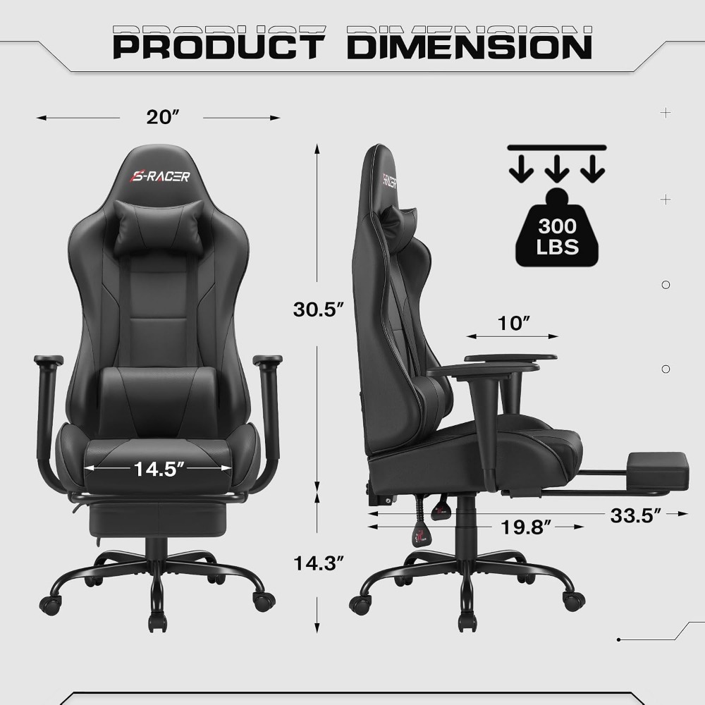 Gaming Chairs: Ergonomic Desk  - Massage ulasan dan harga