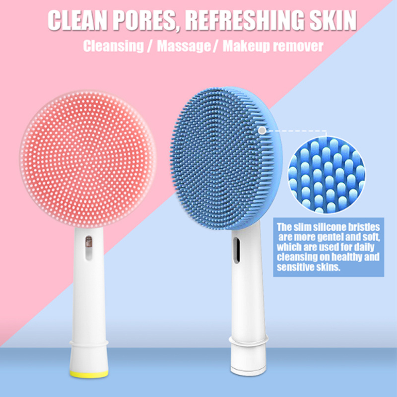 Facial Cleansing Brush Replace - Silicone Face Scrubber Electric ulasan dan harga