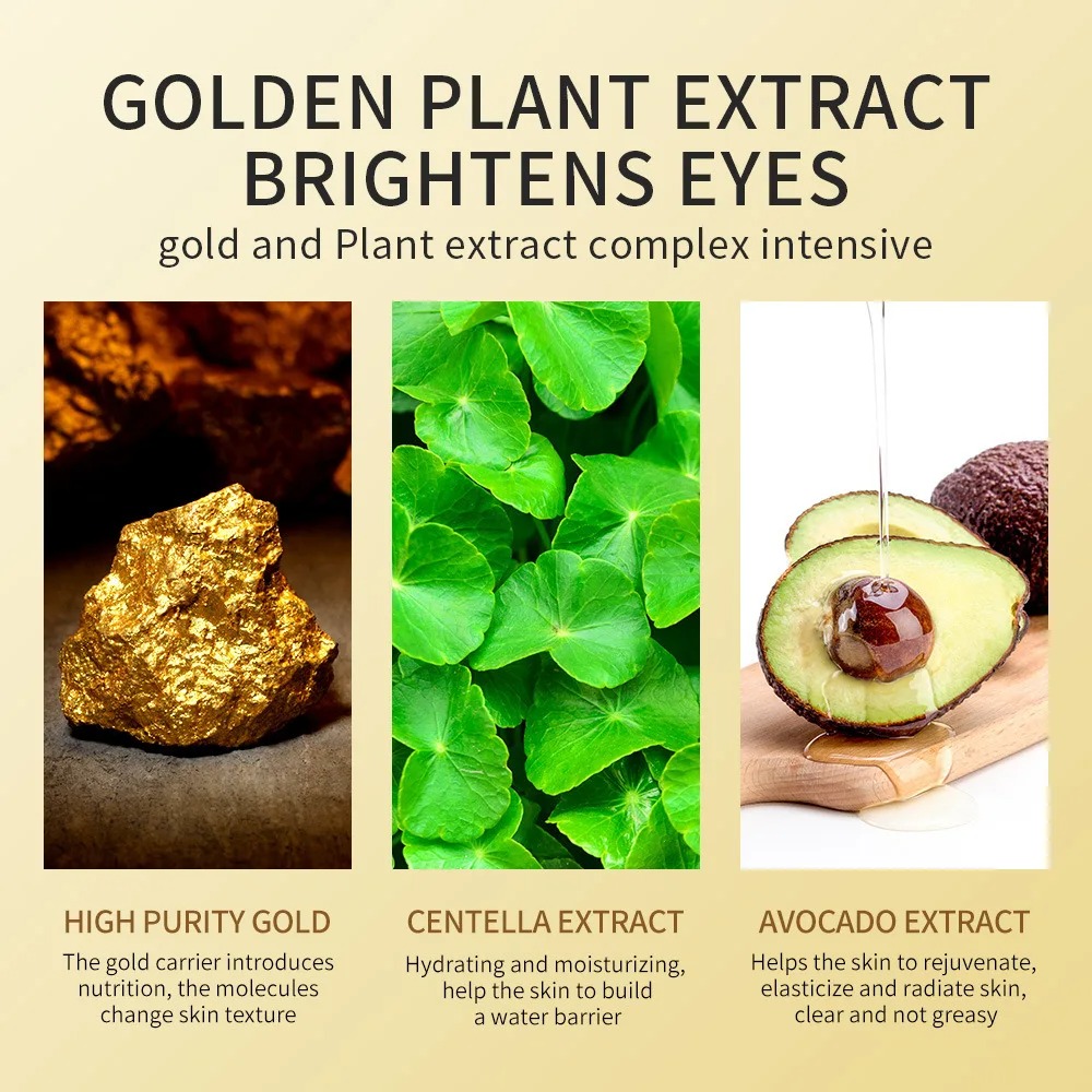 120pcs Avocado Golden Collagen - Collagen Under Eye Patches ulasan dan harga