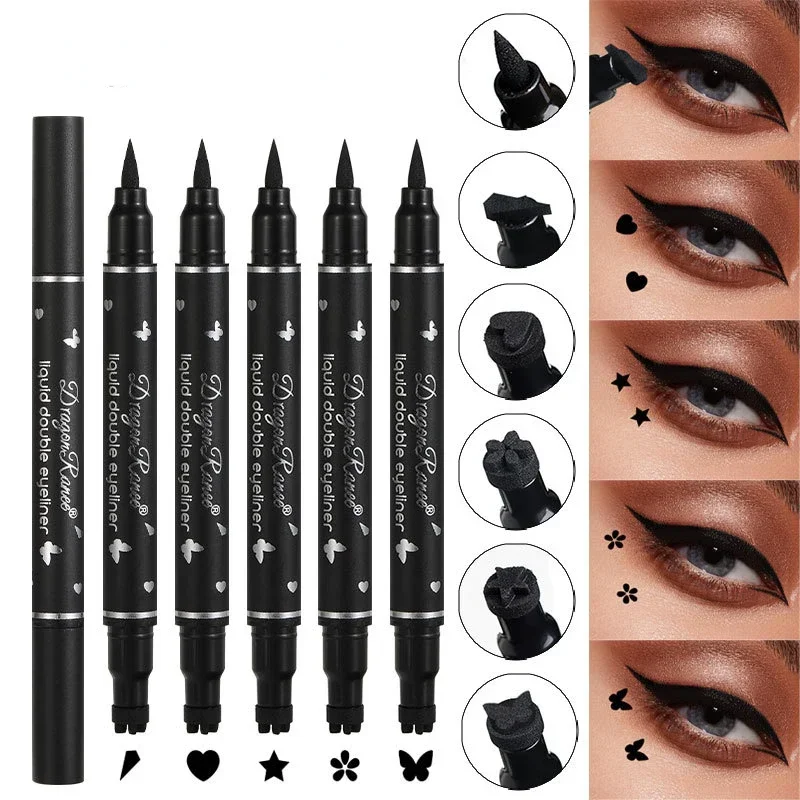 2 IN 1 Butterfly Seal Eyeliner - Waterproof Liquid Eyeliner Pen ulasan dan harga