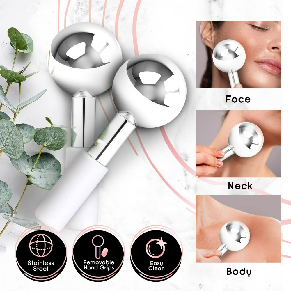 Cryo Face Massager Ice Globes  - Face Ice Roller Puffiness ulasan dan harga