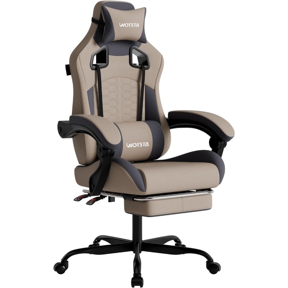 Ergonomic Gaming Chair with Ma - Massage ulasan dan harga