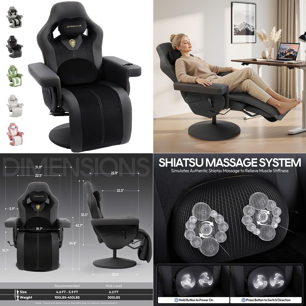 M6 Gaming Chair with Climate C - Massage ulasan dan harga