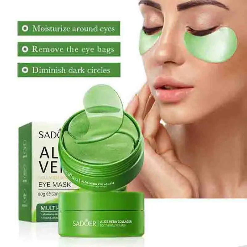60pcs Aloe Vera Collagen Eye M - Collagen Under Eye Patches ulasan dan harga